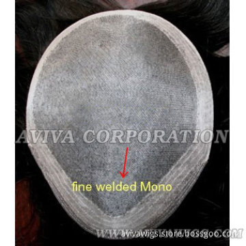 Welded Mono Base Men's Toupee (AV-TP08)
